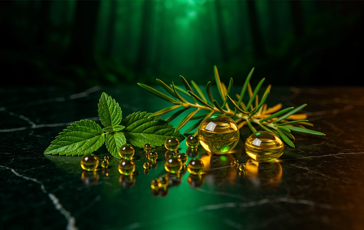 Rich botanical environment representing NaturalEdge vitality